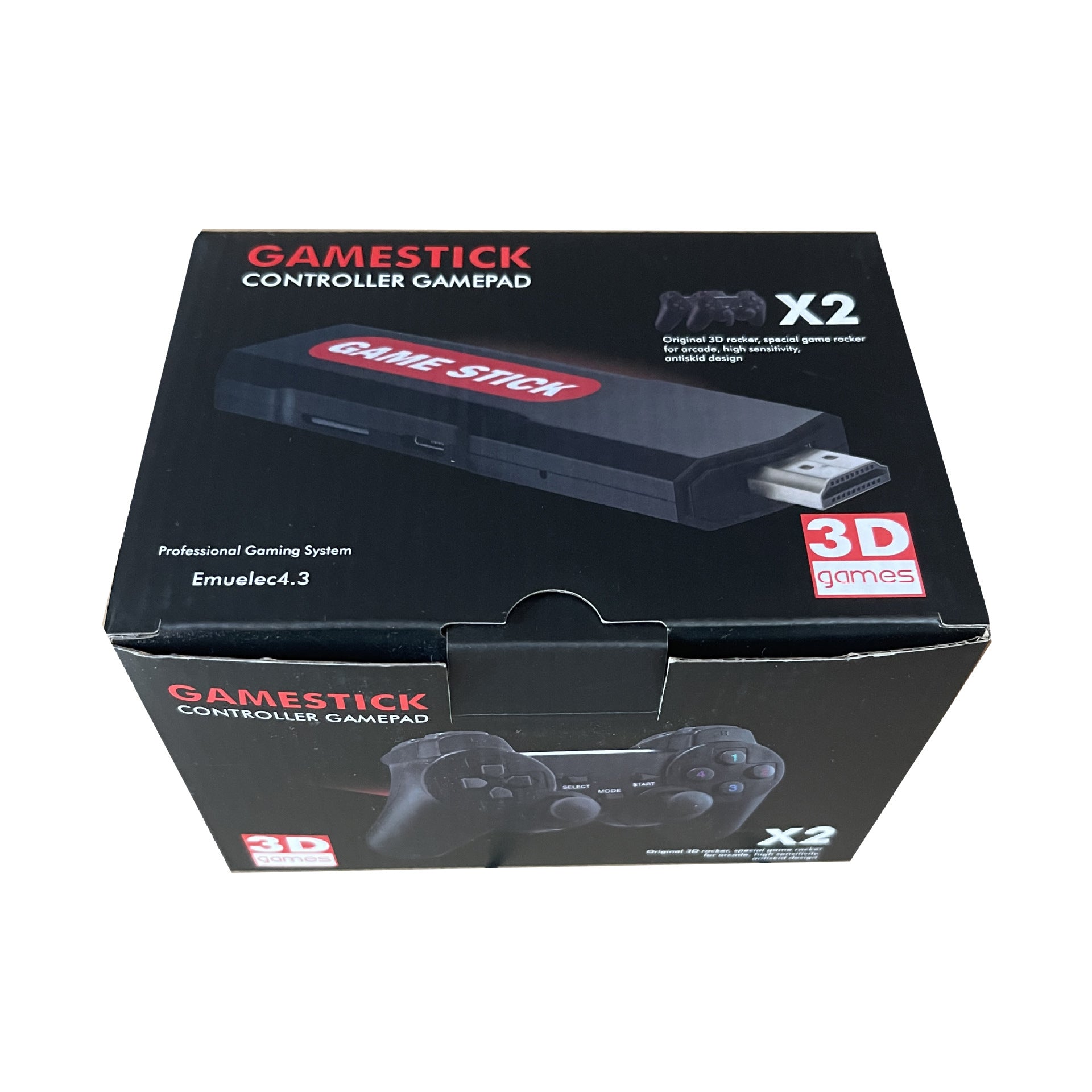 4K USB GameStick Emulator w/ HDMI Support, 30K+ Games & Sony-style Controllers